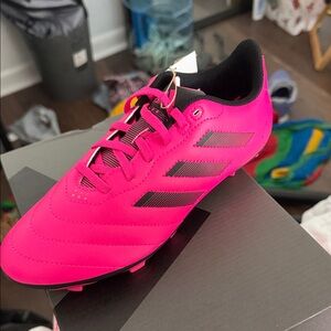 Adidas Neon Pink Soccer Shoes
